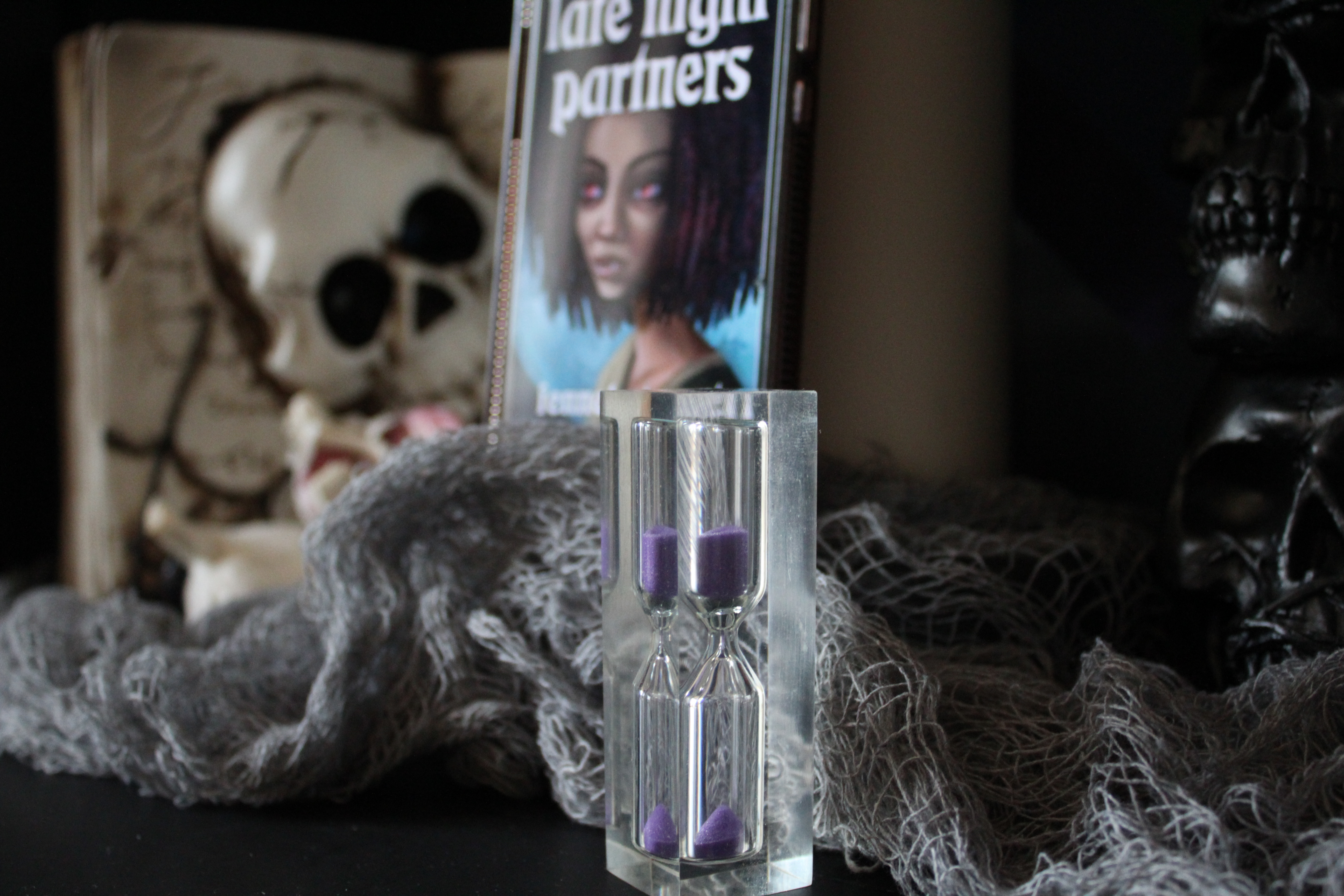 vampire fiction fantasy lgbt lesbian woc skulls purple hourglass